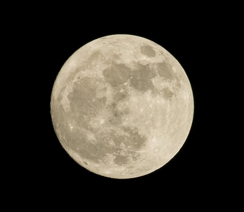 Full Moon in the Night Sky